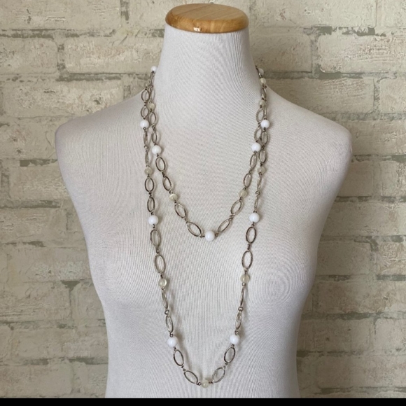 Daisy Fuentes Jewelry - Long silver chain necklace